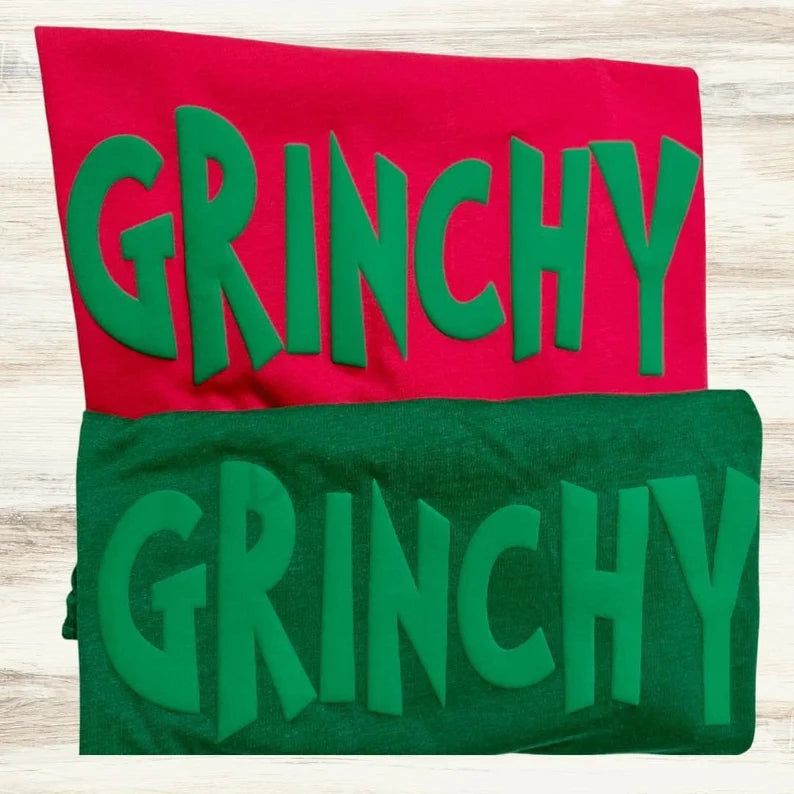 Puffy Grinchy Crewneck Sweatshirt