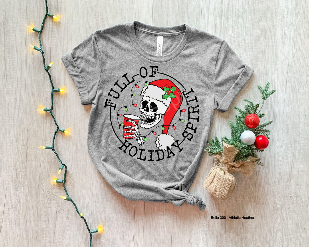 Full Of Christmas Spirit Skellie Sweet Tee