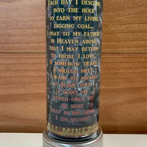 20 Oz Coal Miner’s Pray Tumbler