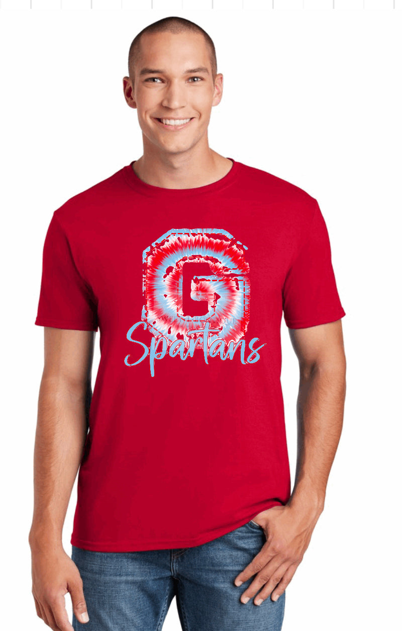 Tie Dye Giles Spartan “G” Solid Tee